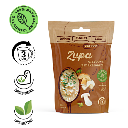 Zupa grzybowa z makaronem instant 39 g Dania Babci Zosi produkt.png