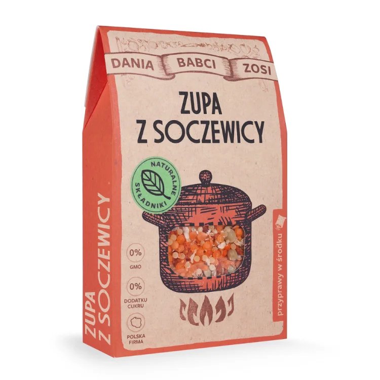 Zupa z soczewicy Dania Babaci Zosi allegro.png