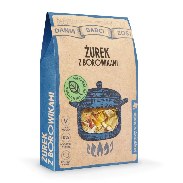 Zupa żurek z borowikami Dania Babaci Zosi allegro.png