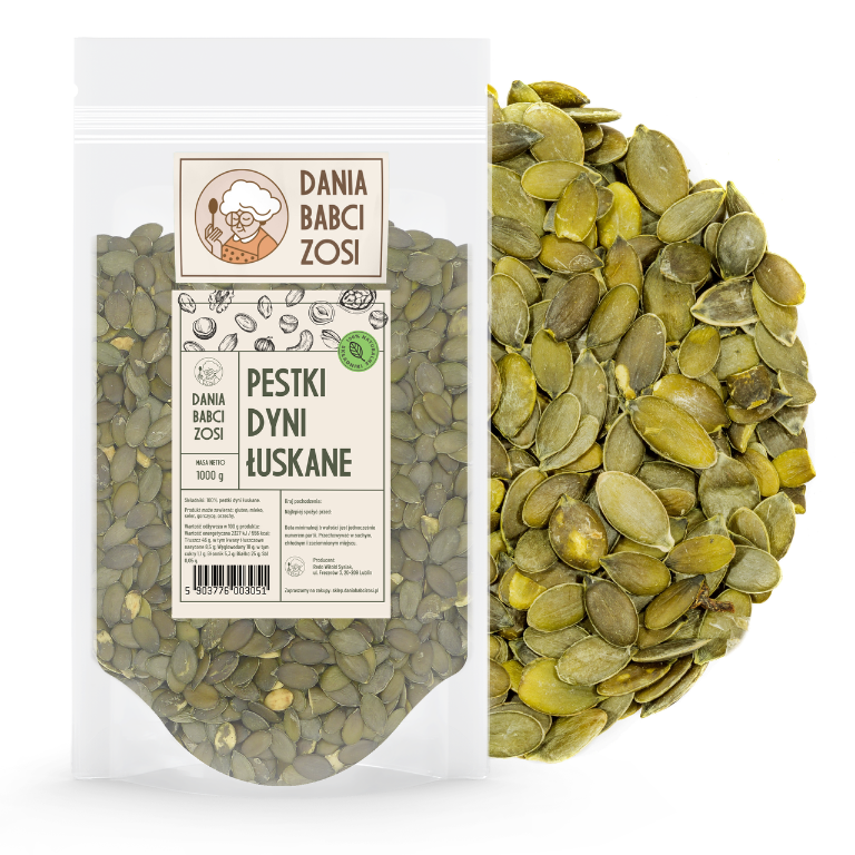 Pestki dyni łuskane 1 kg - Dania Babci Zosi
