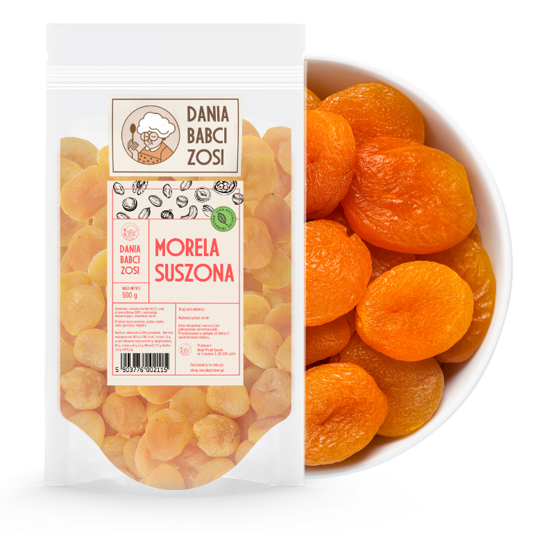 Morele suszone 500 g - Dania Babci Zosi