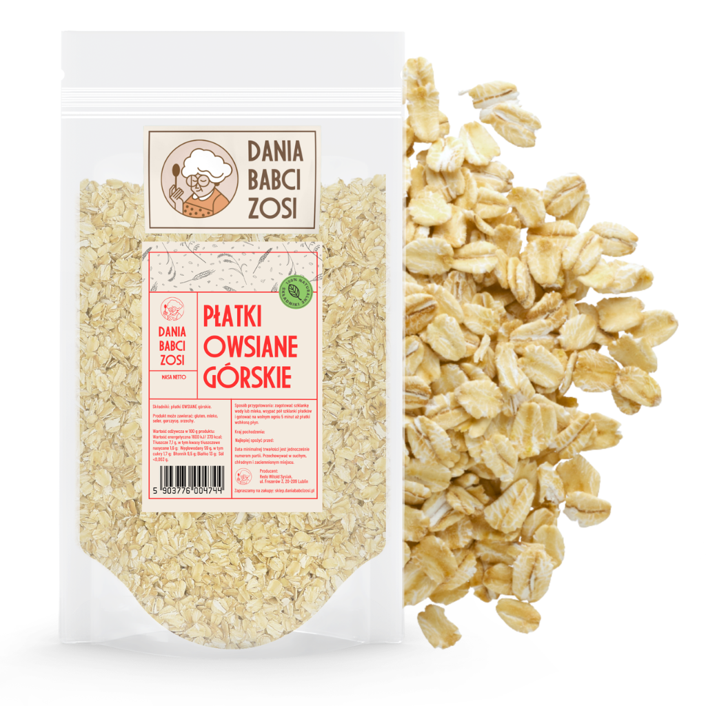 Płatki owsiane górskie 1 kg - Dania Babci Zosi