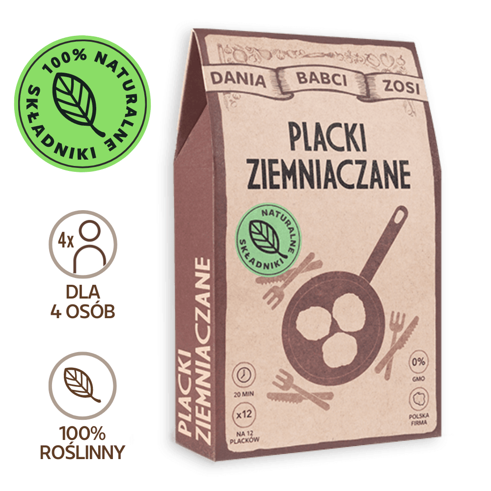 Placki ziemniaczane - na 600 g ciasta - 100% naturalny skład
